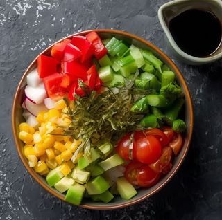 Poke veggie samll regular large