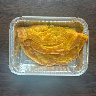 Omelette con gamberi