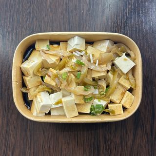 Tofu fresco con Zacai e soia