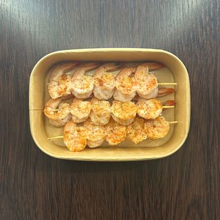 Spiedini di gamberi