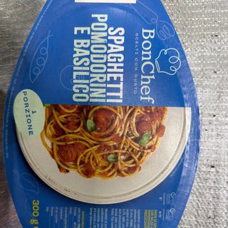 Spaghetti pomodorini e basilico 