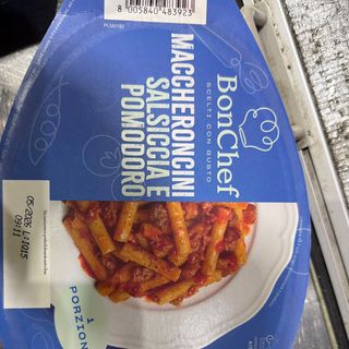 Maccheroncini salsiccia e pomodoro