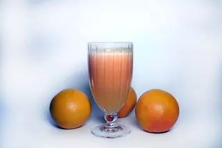 Spremuta di pompelmo rosa