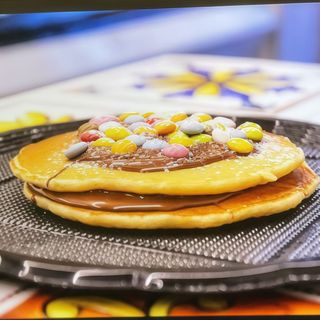 Pan cake nutella e smarties