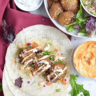 piada falafel senza glutine