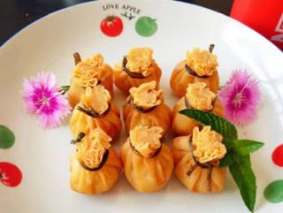 Sacchetti di gambero fritti