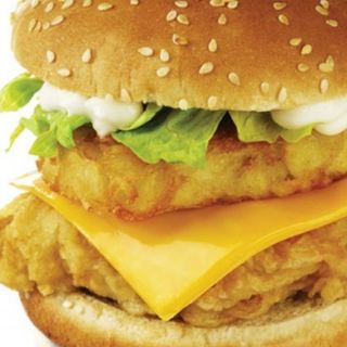 Chicken hash brown burger singolo