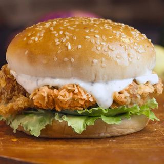 Chicken fillet burger menù