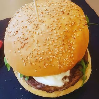Steak burger menu