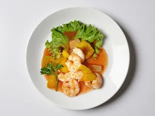 166. Gamberi in salsa agrodolce