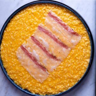 Risotto zucca e lardo