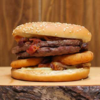 Hamburger double western bacon singolo