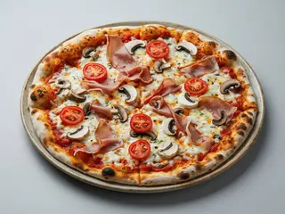 Prosciutto e funghi - 50 cm