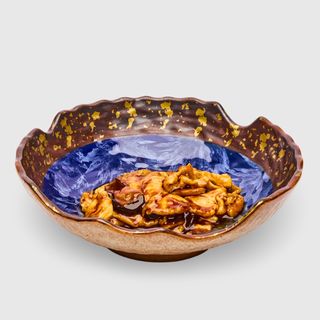 Pollo con funghi e bambù