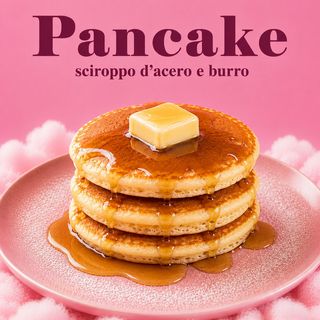 Pancake sciroppo d'acero e burro