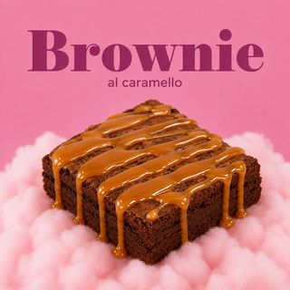 Brownie con caramello