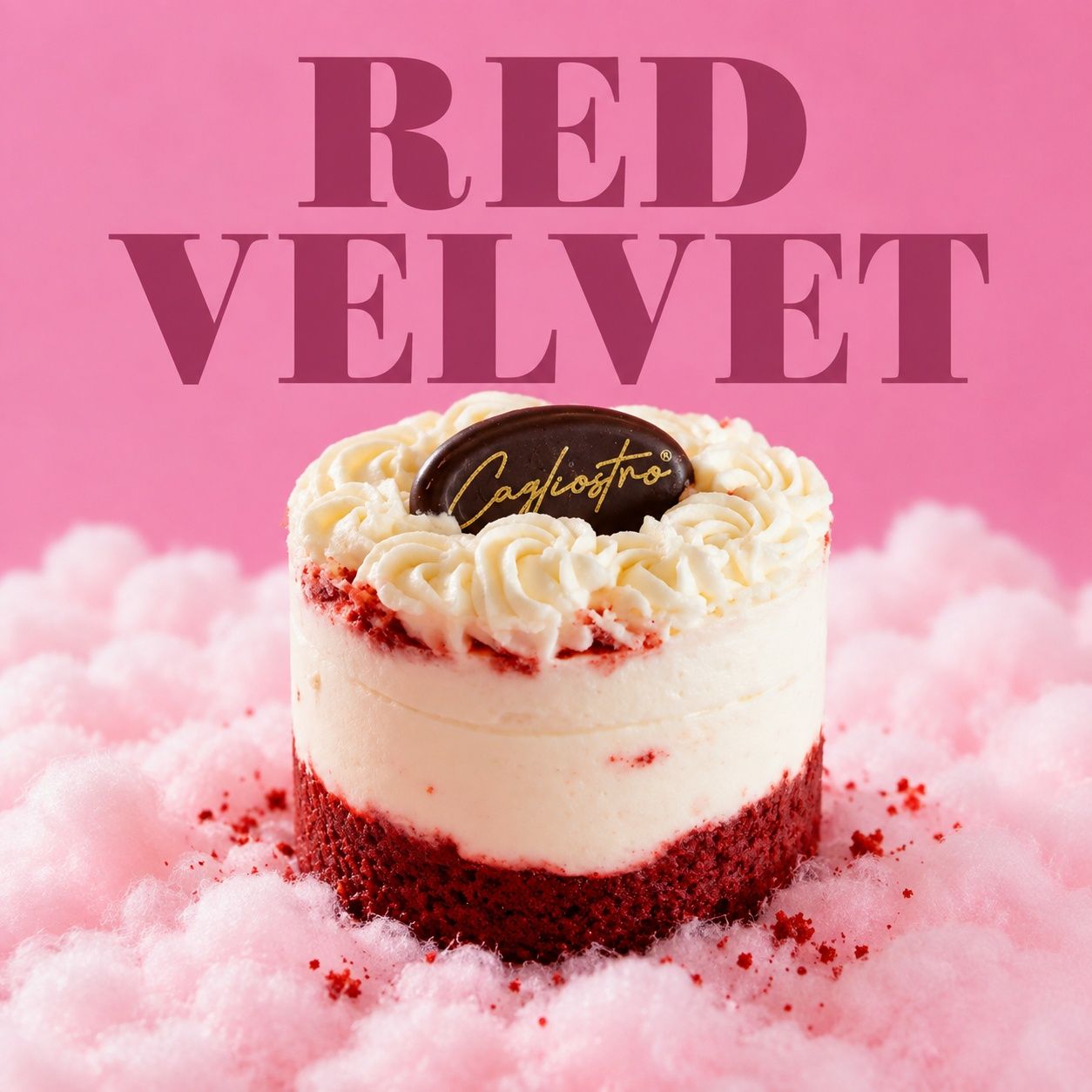 Monoporzione red velvet con crema al formaggio