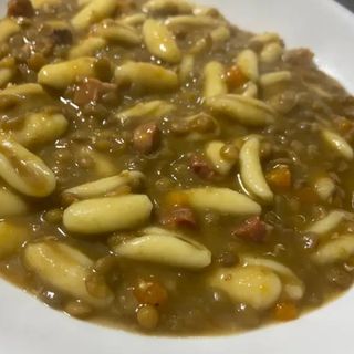 Pasta con lenticchie