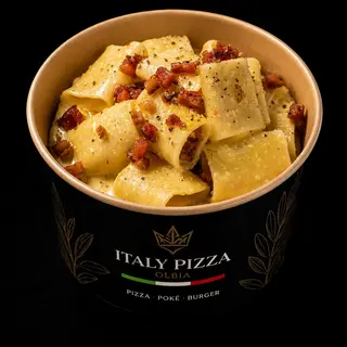 POKÉ È BIBITA PACCHERI CARBONARA E BIBITA A SCELTA