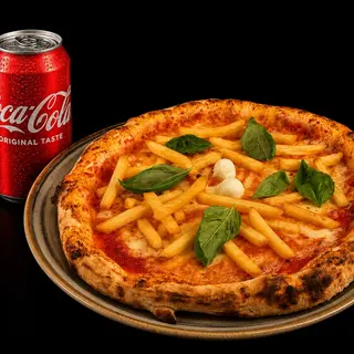 PIZZA PATATINE E COCA COLA