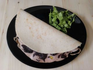 Porchetta di Ariccia, Fontina D.O.P, patè di olive, funghi   porcini