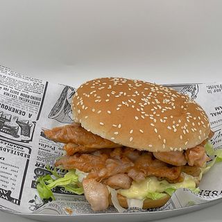 (板烧芝士鸡腿堡)Chicken Cheese burger(Grill)