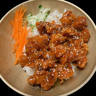 (炸鸡盖饭套餐)Chicken Rice Bowl menu