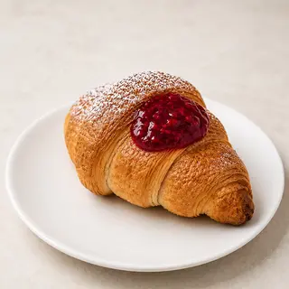 Croissant con la Confettura di Lamponi