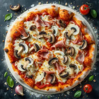 Prosciutto e funghi