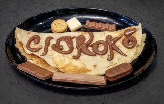 Crêpe al cioccolato Black and White