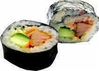 Spicy tuna maki - 8 pezzi - tonno cotto speziato, cetrioli, maionese