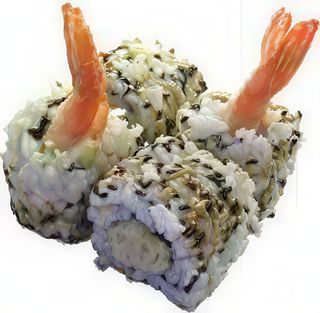 Tempura ebi uramaki - 8 pezzi - gambero fritto, maionese, sesamo