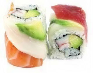 Dragone Long Jin - 8 pezzi - surimi, cetriolo, avocado, maionese