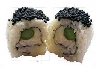 Makigor d. ebi asupara - 8 pezzi - gorgonzola dolce, asparagi, gamberi