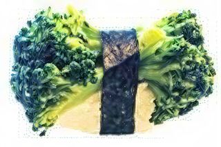 Burokkori nigiri - 2 pezzi - broccoli - piatto vegano