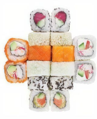 Gluten free - misto uramaki - 12 pezzi - ebi mango, Philadelphia