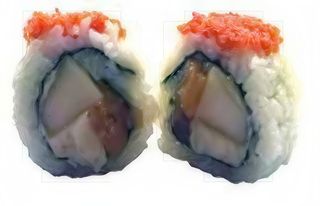 Gluten free - makigor d. Nashi sake - 8 pezzi - gorgonzola dolce, pera, salmone affumicato, masago