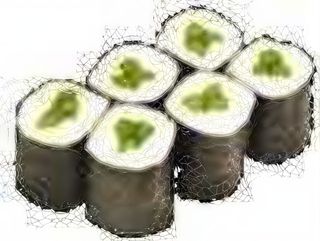 Gluten free - asupara hosomaki - 6 pezzi - asparago - piatto vegano