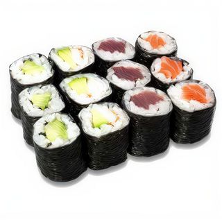 Gluten free - misto hosomaki - 12 pezzi - salmone, tonno, branzino