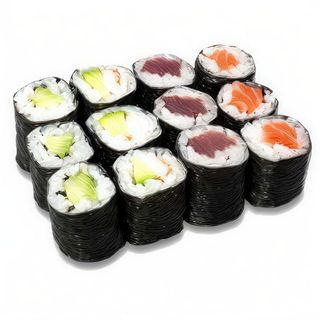 Gluten free - misto hosomaki - 18 pezzi - salmone, tonno, branzino