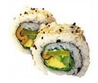 Gluten free - vegan futo uramaki - 8 pz - avocado, asparagi, lattuga