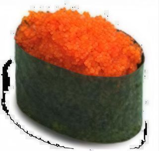 Gluten free - tobiko gunkan - 2 pezzi - uova di pesce volante