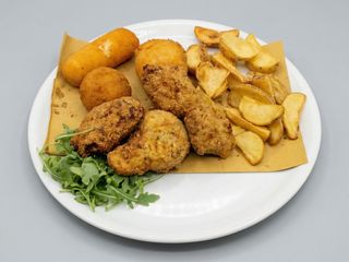 Crocchè pistacchio e mortadella