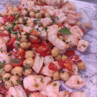 Gamberi ceci e pachino