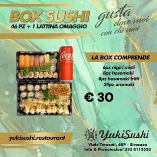 BOXSUSHI 46PZ + 1LATTINA OMGGIO
