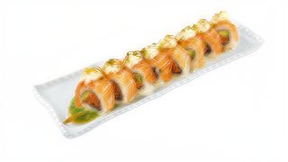 117 uramaki Sake pistacchio