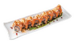 120 uramaki Sake fritto