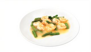 258 Gamberi con asparagi