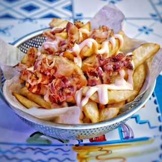 patatine cheddar e bacon