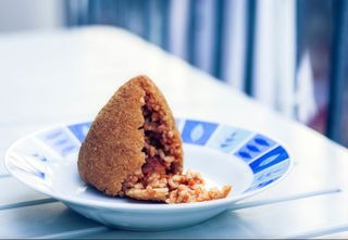 Arancino rosso grande
